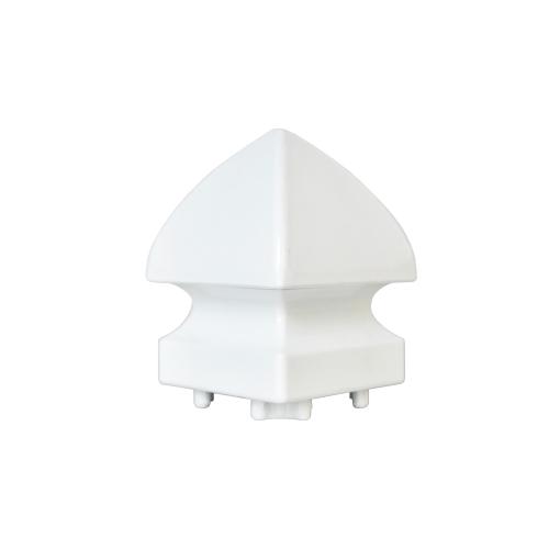 PYRAMID POST CAP WHITE