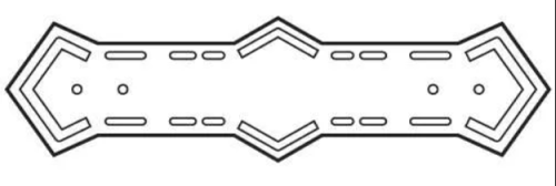 WHITE ALUM DOWNPIPE STRAPS