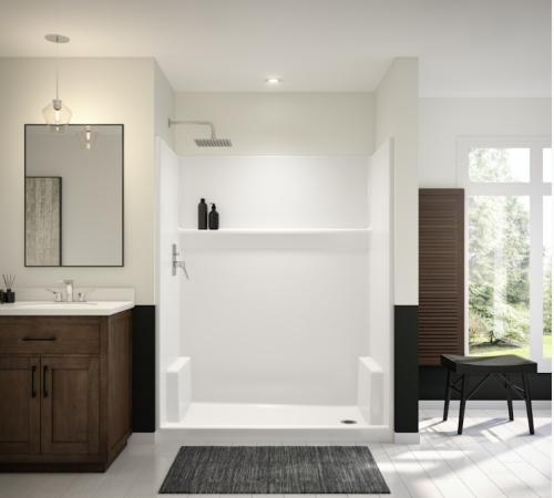 ICON SH6030 ACRYLX ALCOVE RIGHT HAND DRAIN ONE-PIECE WHITE SHOWER  107659-000-002-002