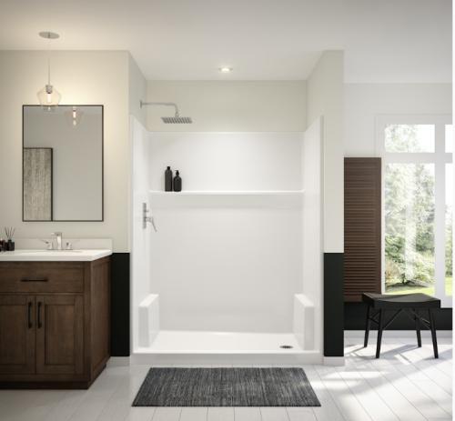 ICON SH6032 ACRYLX ALCOVE RIGHT HAND DRAIN ONE-PIECE WHITE SHOWER 107660-000-002-002