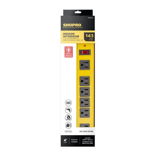 6-OUTLET SURGE PROTECT POWER BAR