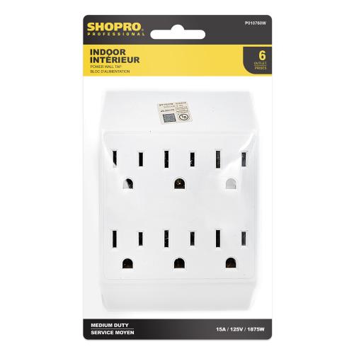 6-OUTLET POWER WALL TAP