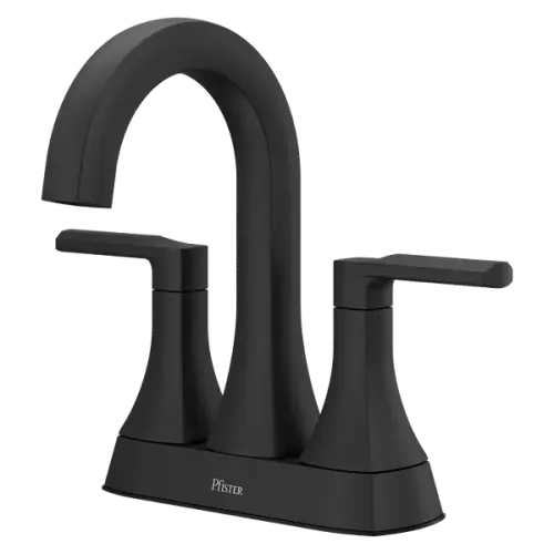 VANERI MATTE BLACK 4" CENTERSET FAUCET BLACK