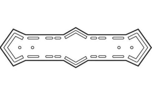 GREEN ALUM DOWNPIPE STRAPS