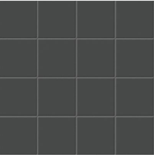 SOHO 2"x2" RETRO BLACK UNGLAZED MOSAIC 12"x12" (sold by sheet)