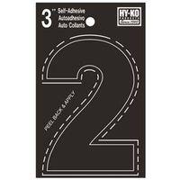 NUMBER HOUSE 2 3IN  VINYL BLK