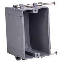 BOX PVC SNGL GANG GRAY 18CU IN