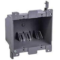 BOX PVC DBL GANG GRAY 25CU IN