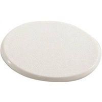 DOORSTOP WALL ROUND WH 3-1/4IN