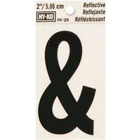 SYMBOL AMPERSAND 2IN BLK/SLV