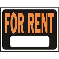 SIGN FOR RENT 9X12IN PLASTIC