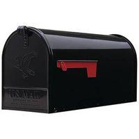 MAILBOX LGE BLK H-DTY POST MNT
