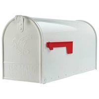 MAILBOX LG WHITE HDTY POST MNT