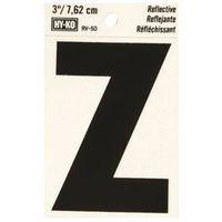 LETTER HOUSE Z 3IN REFL BLK
