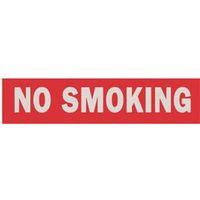 SIGN NO SMOKING 2X8IN ALUMINUM