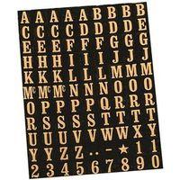 NUMBER/LETTER MYLAR 3/8IN BLK