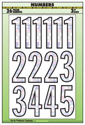 NUMBERS PRISM SLV VINYL 3IN