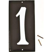 NUMBER HOUSE 1 ALUM 3.5IN REFL