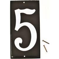 NUMBER HOUSE 5 ALUM 3.5IN REFL