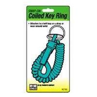 KEY RING COILED W/CLIP
