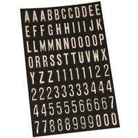 NUMBERS/LETTERS SLV VINYL 1IN
