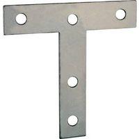 T-PLATE STEEL 3X3IN ZINC PLTD