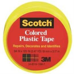 TAPE PLASTIC YELLOW 3/4X125IN