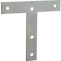 T-PLATE STEEL 4X4IN ZINC PLTD