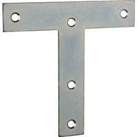 T-PLATE STEEL 5X5IN ZINC PLTD