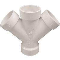 WYE DWV HUB DOUBLE 2 IN