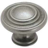 KNOB CABINET 1-3/8IN WTHRD NKL