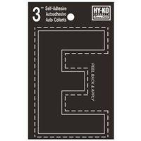 LETTER HOUSE E 3IN  VINYL BLK