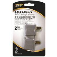 ADAPTERS 2PK 3 TO 2 GREY