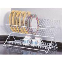DISH RACK WHITE FOLDING
