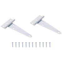 T-HINGE LD STEEL 4IN ZINC PLTD