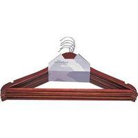 CLOTHES HANGER MAHOGANY 5PC