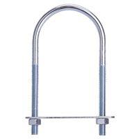 BOLT U STEEL 5/16X2.5X5-1/8 ZN