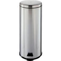 TRSH CAN RND 30L STAINLESS STL