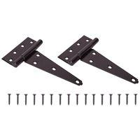T-HINGE STL FIXPIN HD 6IN BLK