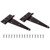 T-HINGE STL FIXPIN HD 8IN BLK