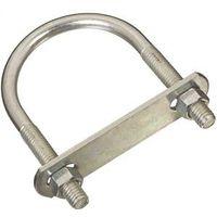 BOLT U ZN W/NUT 3/8X2-1/2X4IN