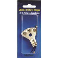 HANGER PICTURE 100LB CAP BRASS