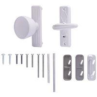 DOOR KNOB LATCH STORM WHITE