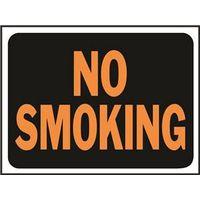 SIGN NO SMOKING 9X12IN PLASTIC