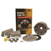 FLOODLIGHT KIT WTHRPRF 2LT GRY