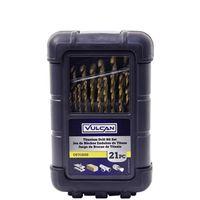 BIT DRILL TITANIUM SET 21PC