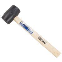 MALLET RUBBER WOOD HANDLE 8OZ