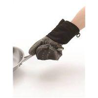 MITT OVEN SILICONE W/MAGNT BLK
