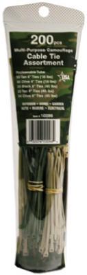 200PK BLK CABLE TIE