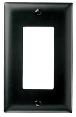 1G BLK DECOR WALL PLATE